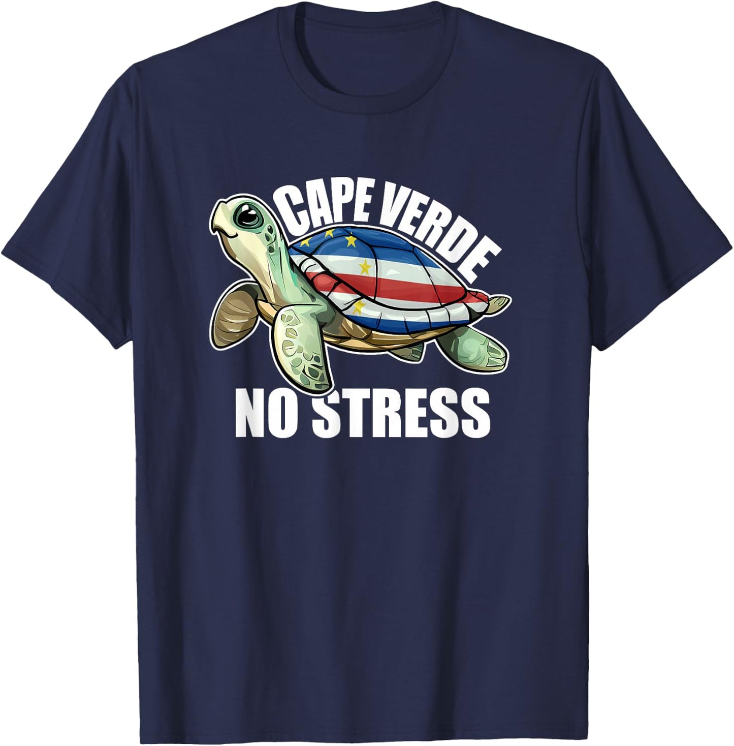 Holidays in Cape Verde Discover Serenity and No Stress T-Shirt - T-Shirt | Navy