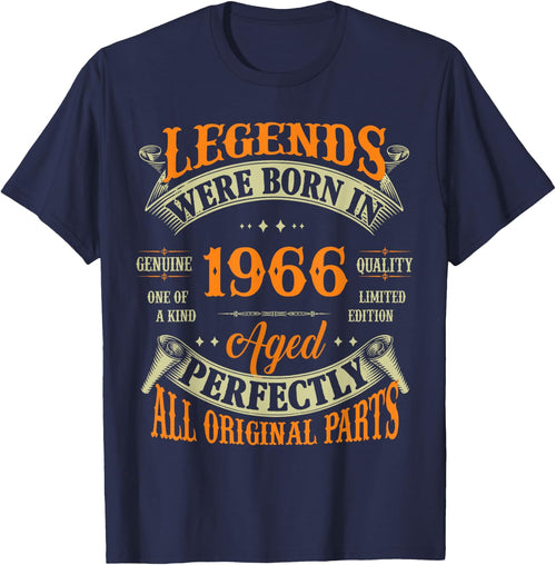 Vintage Legend Born In 1966 60th Birthday 60 Years Old