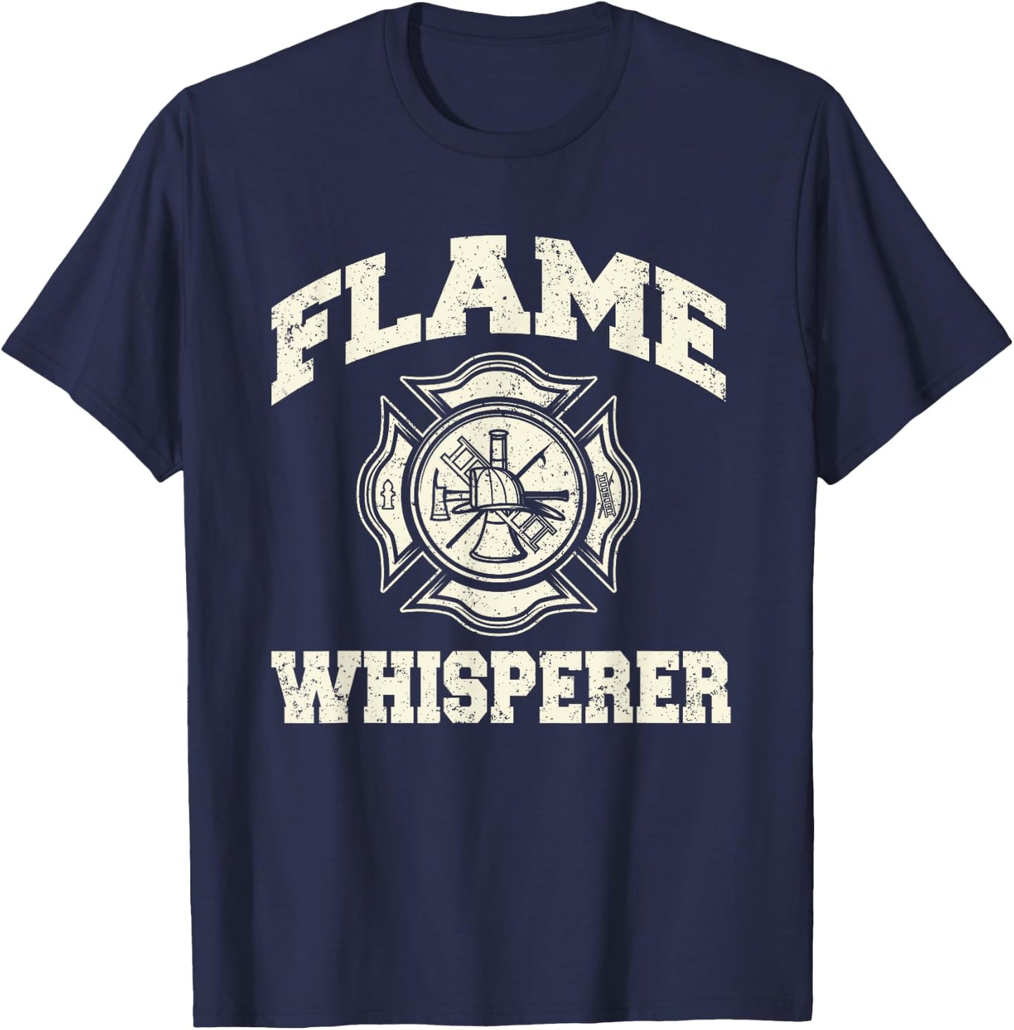Funny Firefighting Fireman - Volunteer Firefighters T-Shirt - T-Shirt | Navy