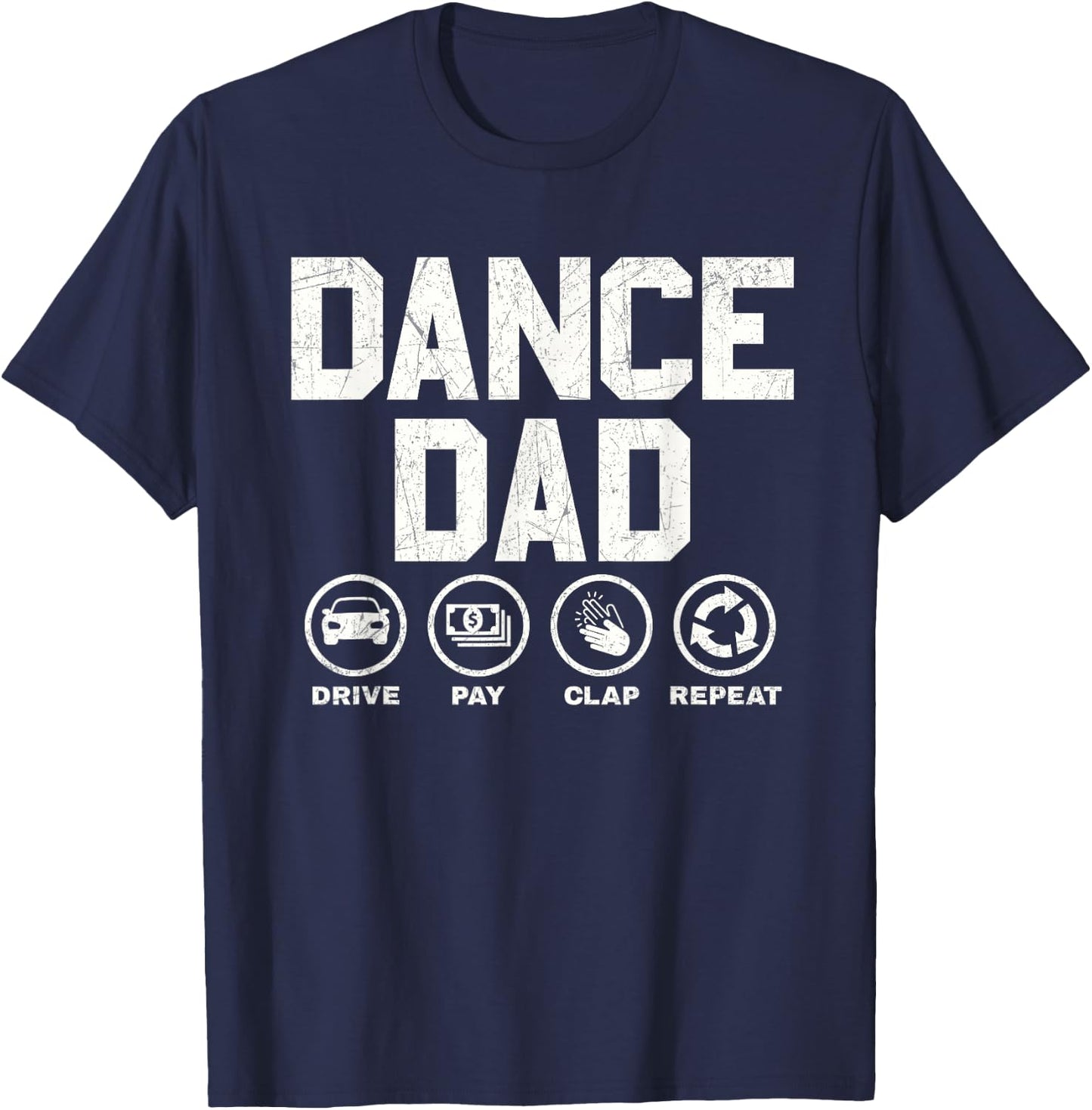 Funny Dance Dad Proud Dancer Dancing Father Men T-Shirt - T-Shirt | Navy