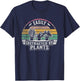 Retro Vintage Easily Distracted By Plants Gardening T-Shirt - T-Shirt | Navy