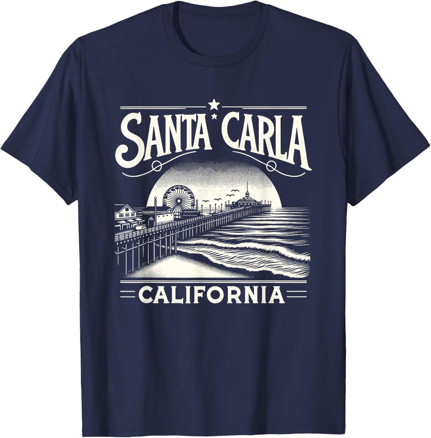 Santa Carla California Vampire Murder Capital Of The World T-Shirt - T-Shirt | Navy