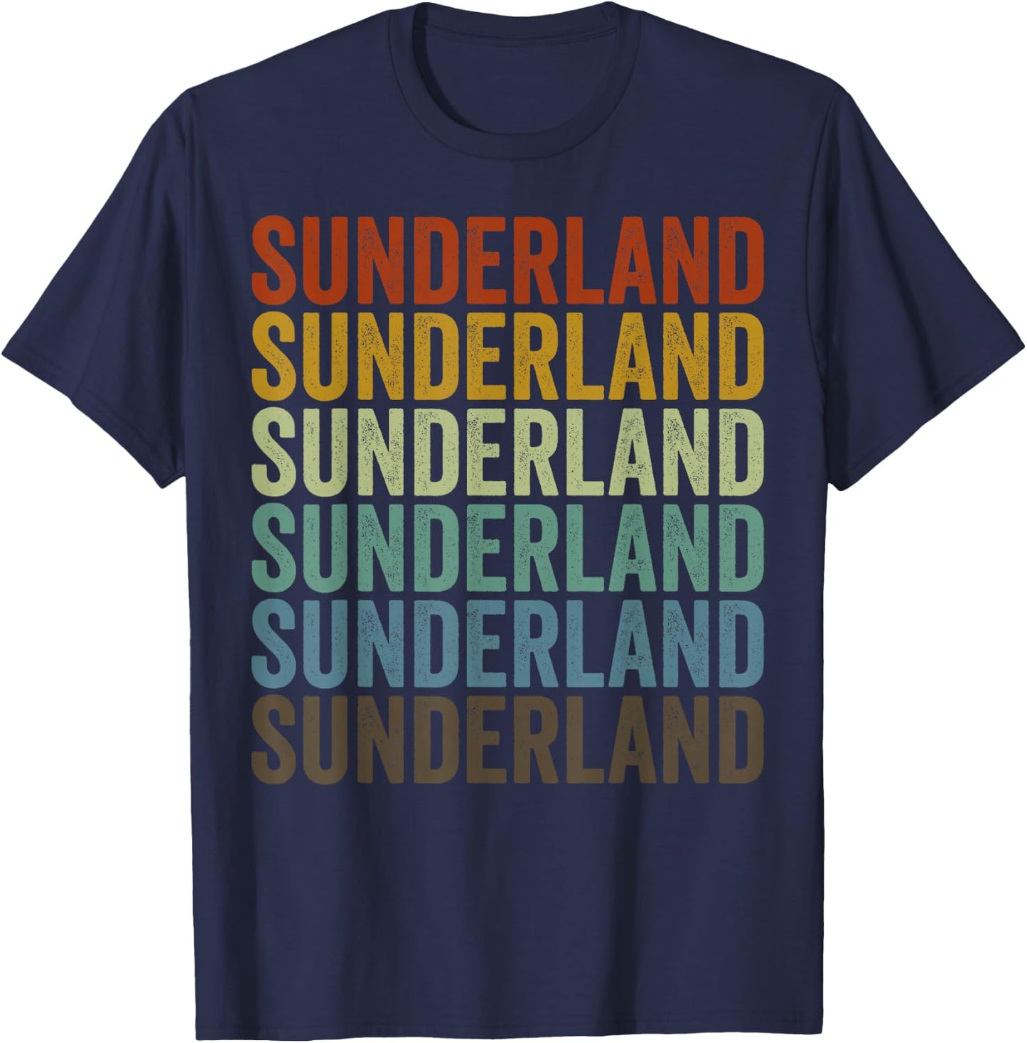 Sunderland City Retro T-Shirt - T-Shirt | Navy