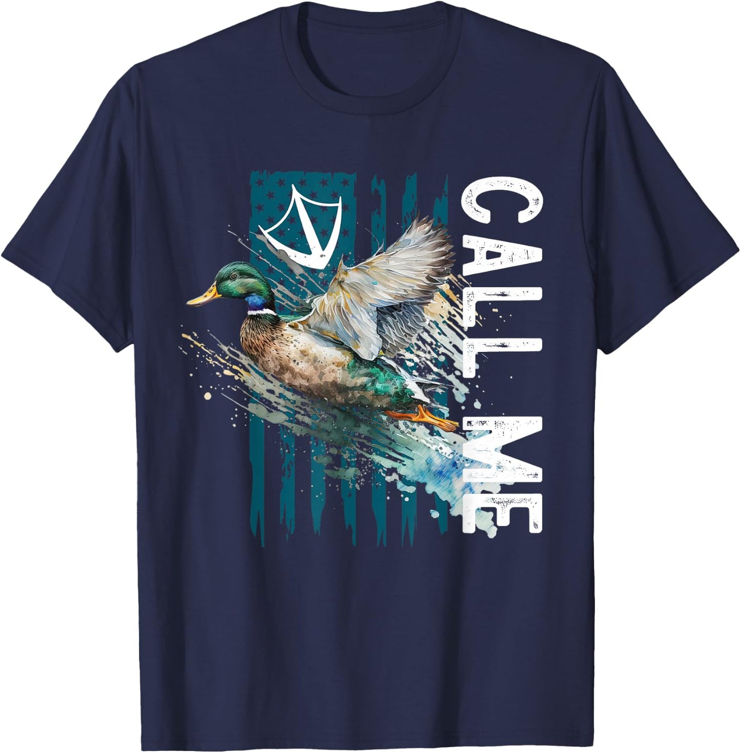 Call Me Mallard Duck Hunter Hunting Season Cute Duck Hunting T-Shirt - T-Shirt | Navy