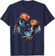 Fighting Rooster Art Chicken Chinese Zodiac Pride & Brave T-Shirt - T-Shirt | Navy