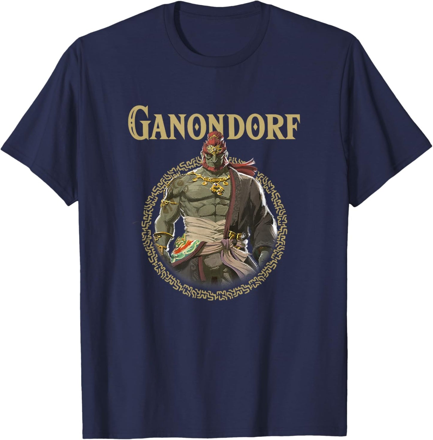 The Legend of Zelda Tears Of The Kingdom Ganondorf Badge T-Shirt - T-Shirt | Navy