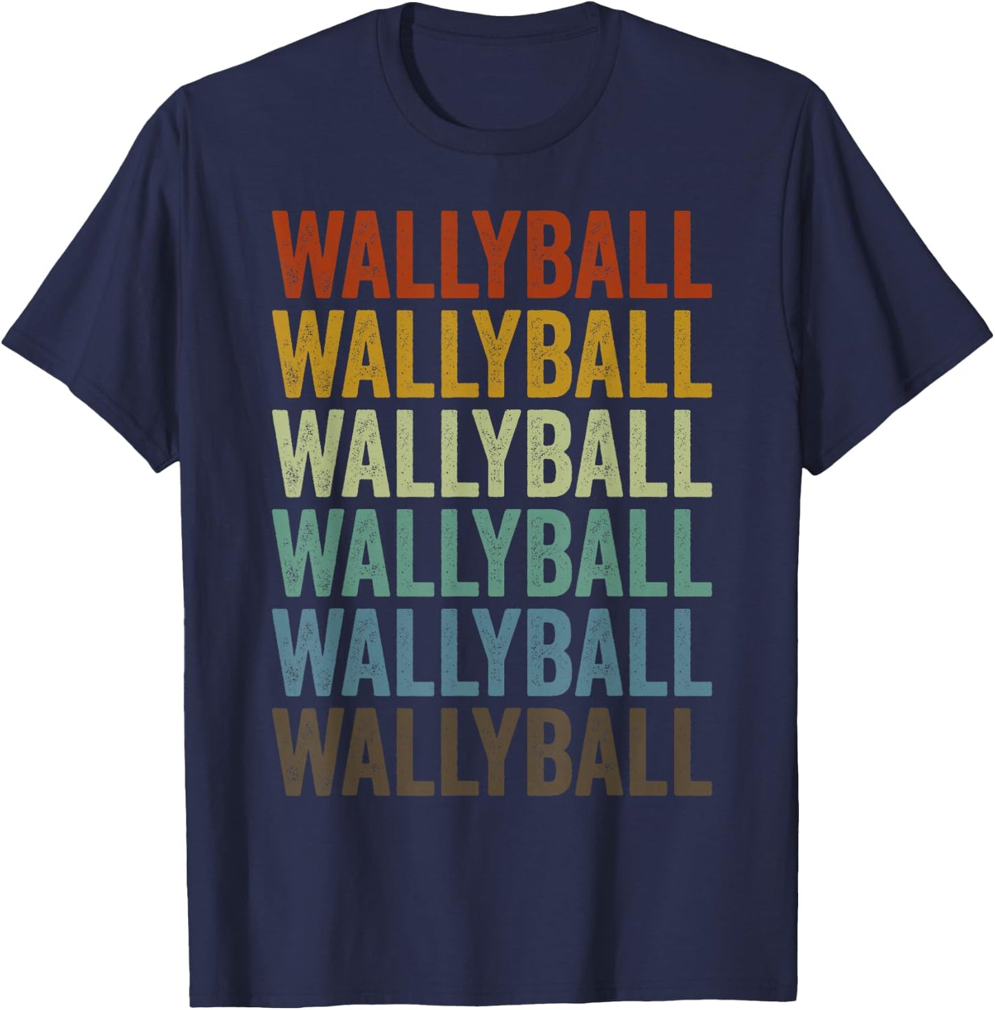 Wallyball Sports Retro T-Shirt - T-Shirt | Navy