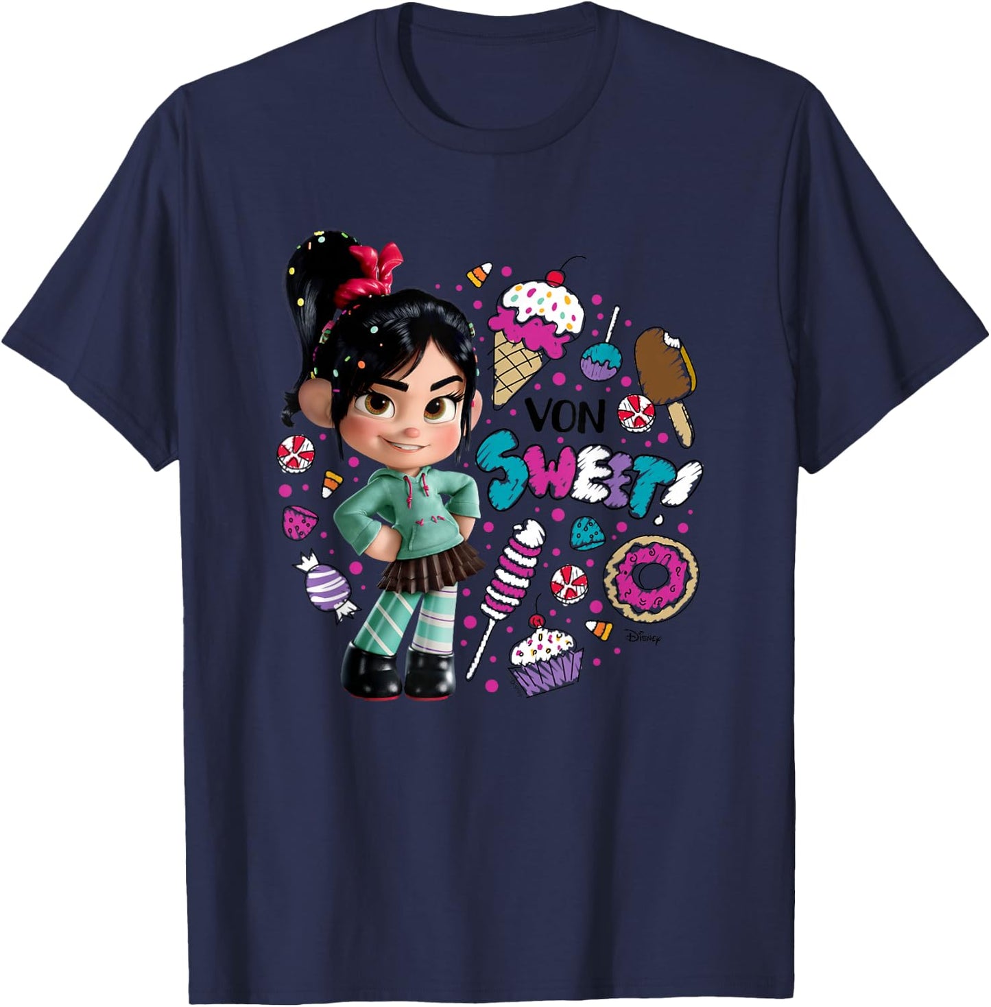 Wreck It Ralph - Von Sweet T-Shirt - T-Shirt | Navy