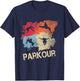 Retro Parkour Boys Silhouette Vintage Free Running Runner T-Shirt - T-Shirt | Navy