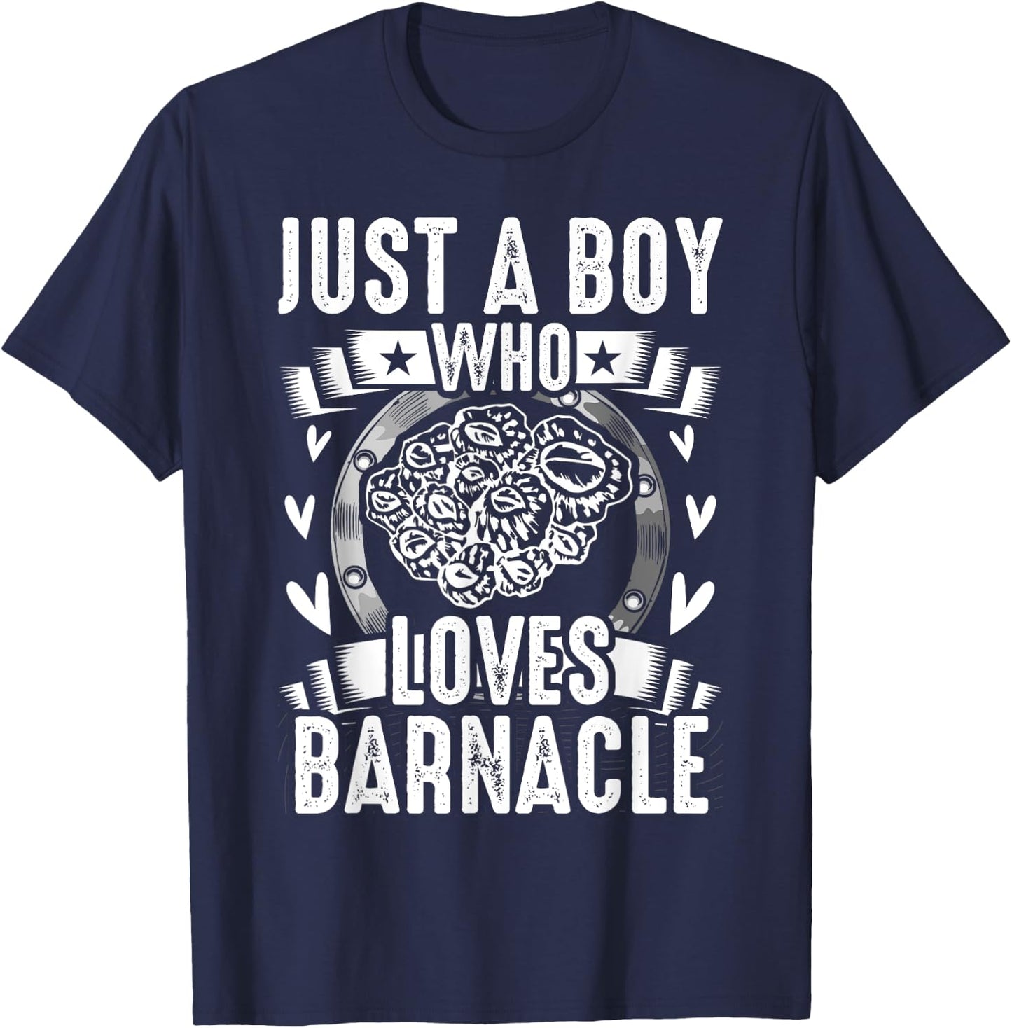 Just a Boy Who Loves Barnacle T-Shirt - T-Shirt | Navy
