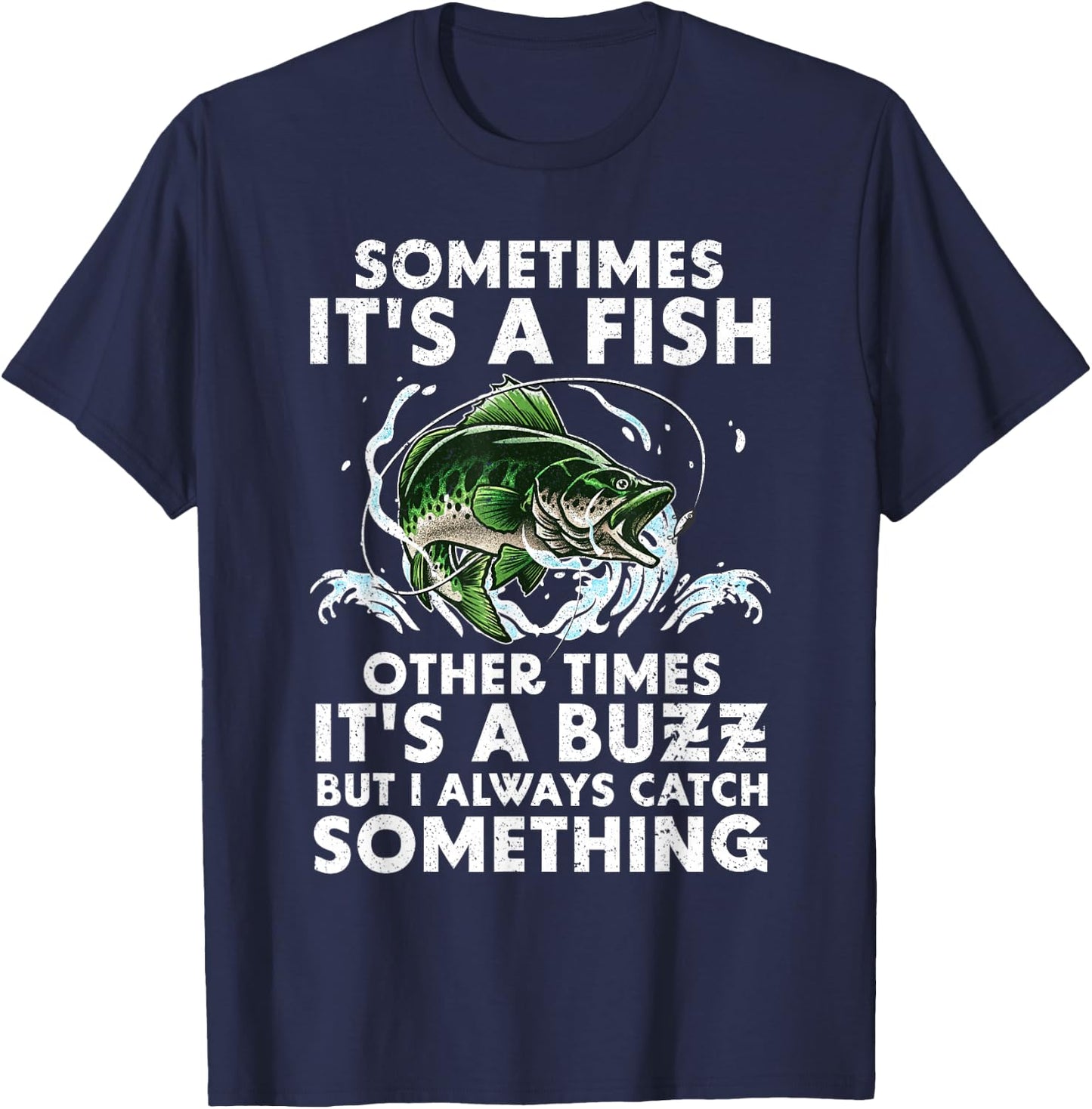 Cool Fishing Design Women Fishing Rod Fish Fisherman Small T-Shirt - T-Shirt | Navy