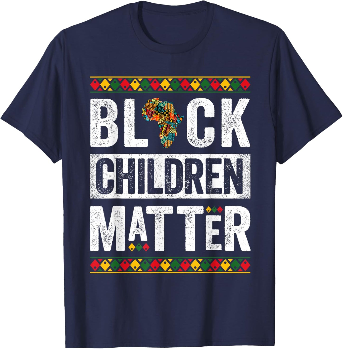 Black Children Matter Kids Black History Month T-Shirt - T-Shirt | Navy