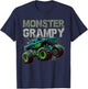 Monster Truck Grampy Family Matching Monster Truck Lovers T-Shirt - T-Shirt | Navy