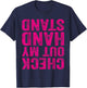 Check Out My Handstand Gymnast Yoga Funny Girls Gymnastics T-Shirt - T-Shirt | Navy