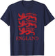 England Lion Symbol English Pride T-Shirt - T-Shirt | Navy