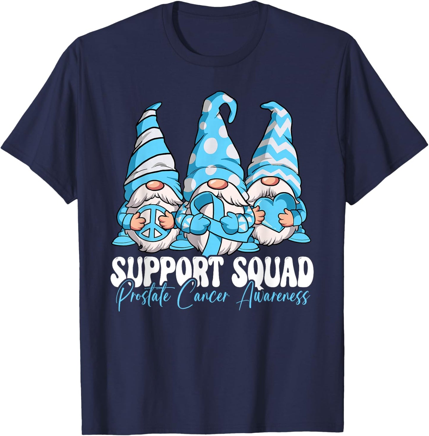 Support Squad Prostate Cancer Awareness Month T-Shirt - T-Shirt | Navy