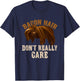 Bacon Hair Don't Really Care For Boy Video Gamers T-Shirt - T-Shirt | Navy