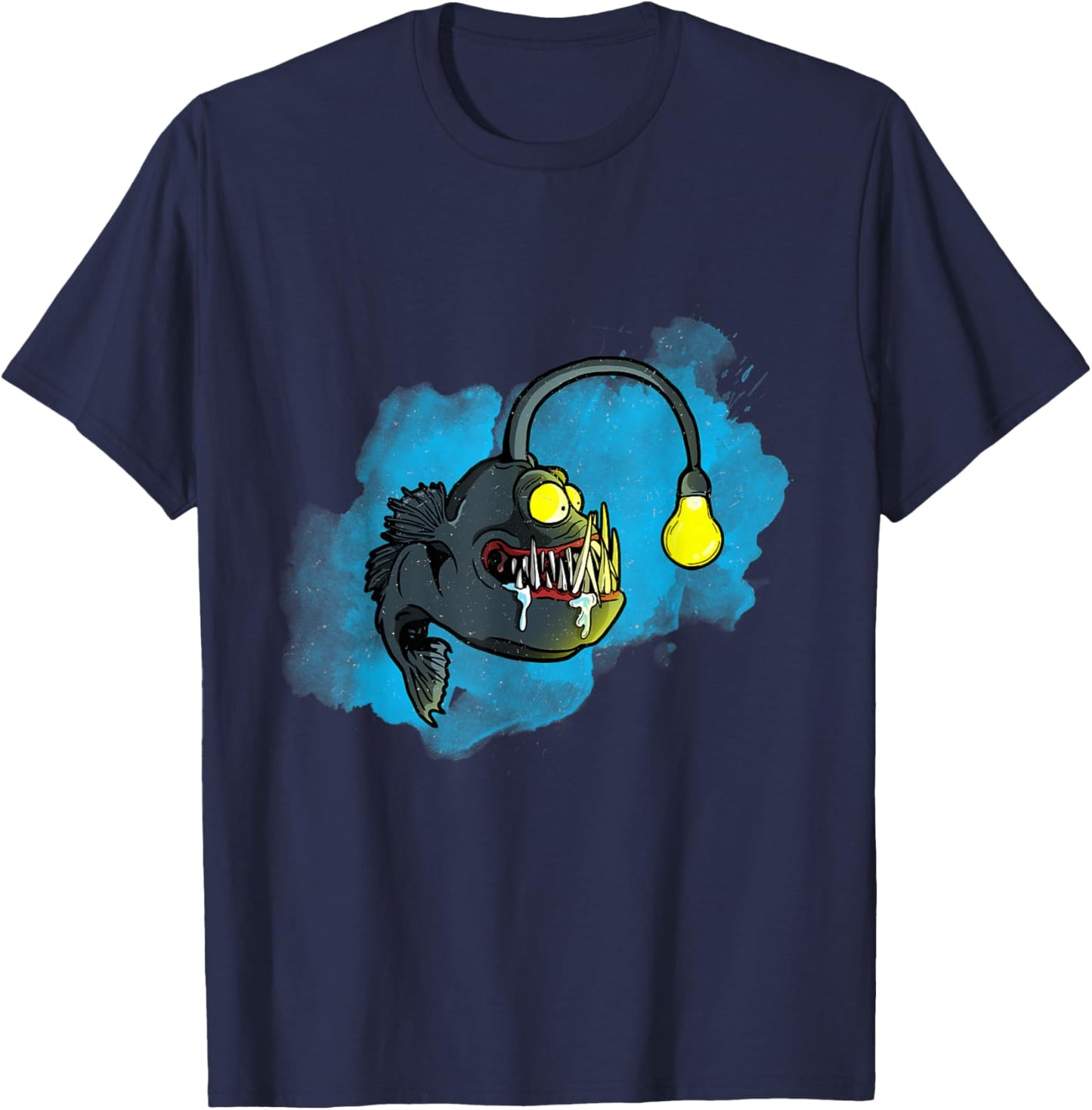 Funny Anglerfish for fishing and Sea Monster Lovers T-Shirt - T-Shirt | Navy