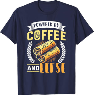 Lefse Shirt Funny Coffee Lover Norwegian Food Lefse Lover T-Shirt - T-Shirt | Navy