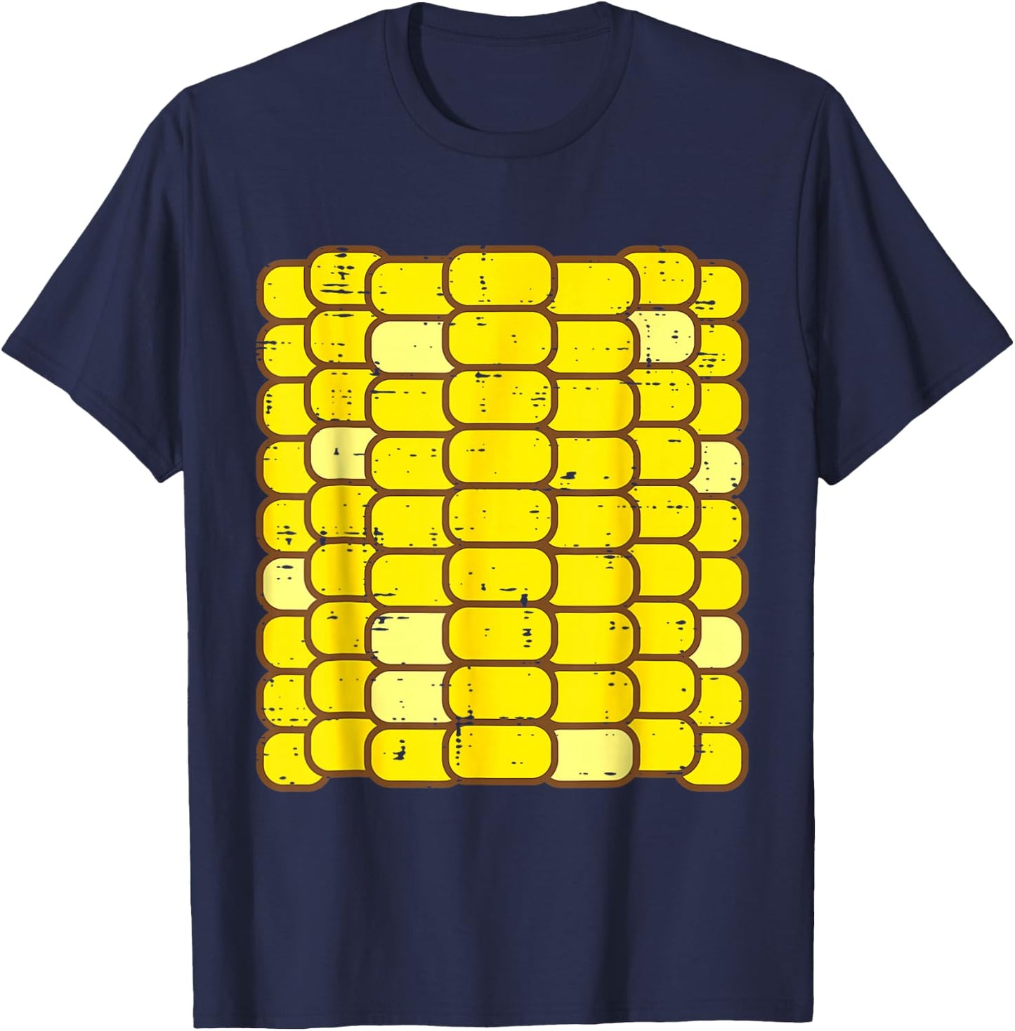 Corn Halloween Costume Funny Foodie Farmer Men Women Kids T-Shirt - T-Shirt | Navy