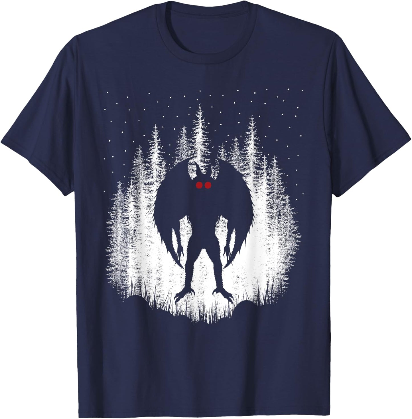 Mothman | Folklore Cryptid Women And Kids | Mothman T-Shirt - T-Shirt | Navy