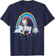 Rainbow Zebracorn Africa Animal Fantasy Zebra Unicorn T-Shirt - T-Shirt | Navy