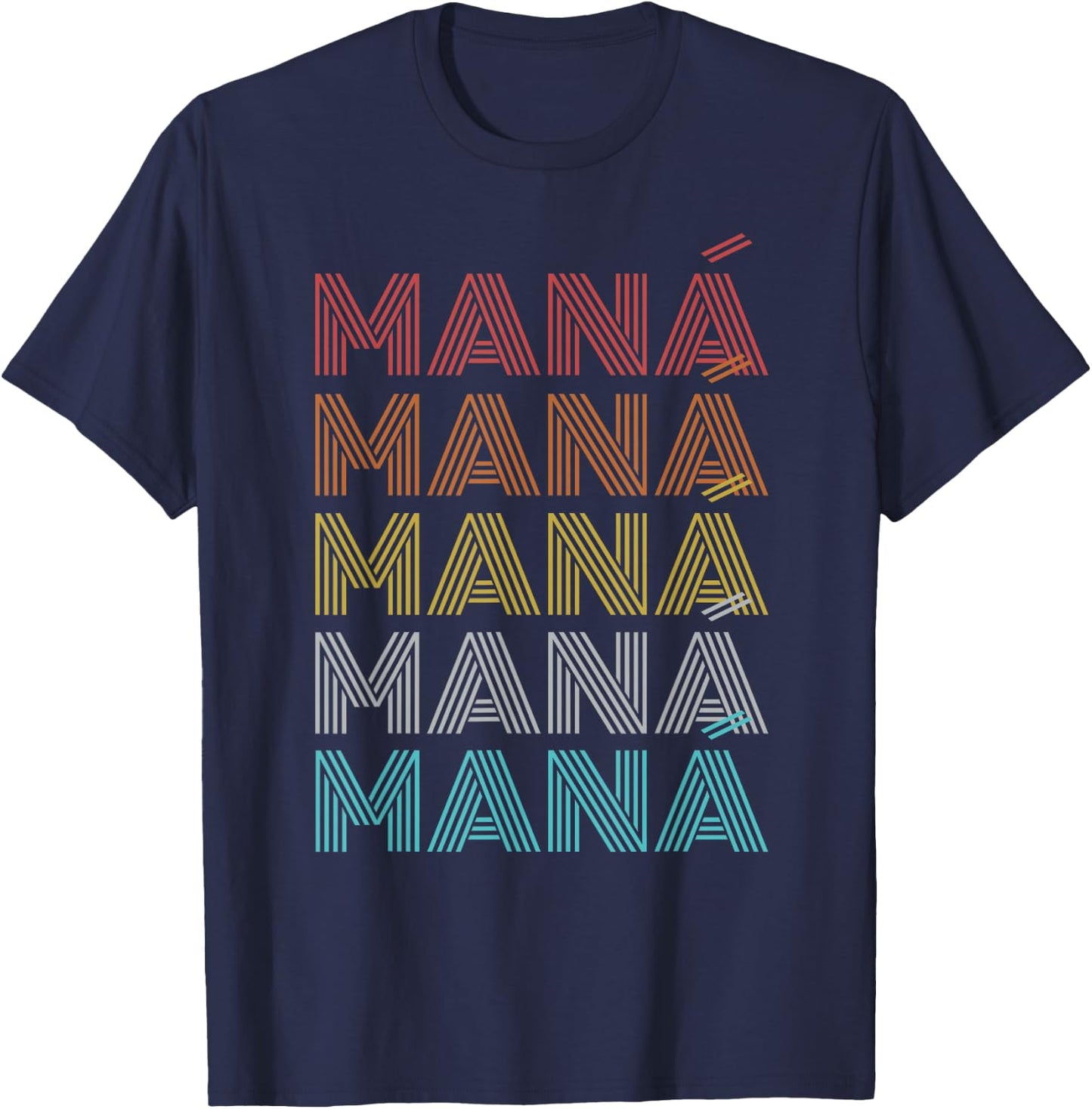 Retro Vintage Mana T-Shirt - T-Shirt | Navy