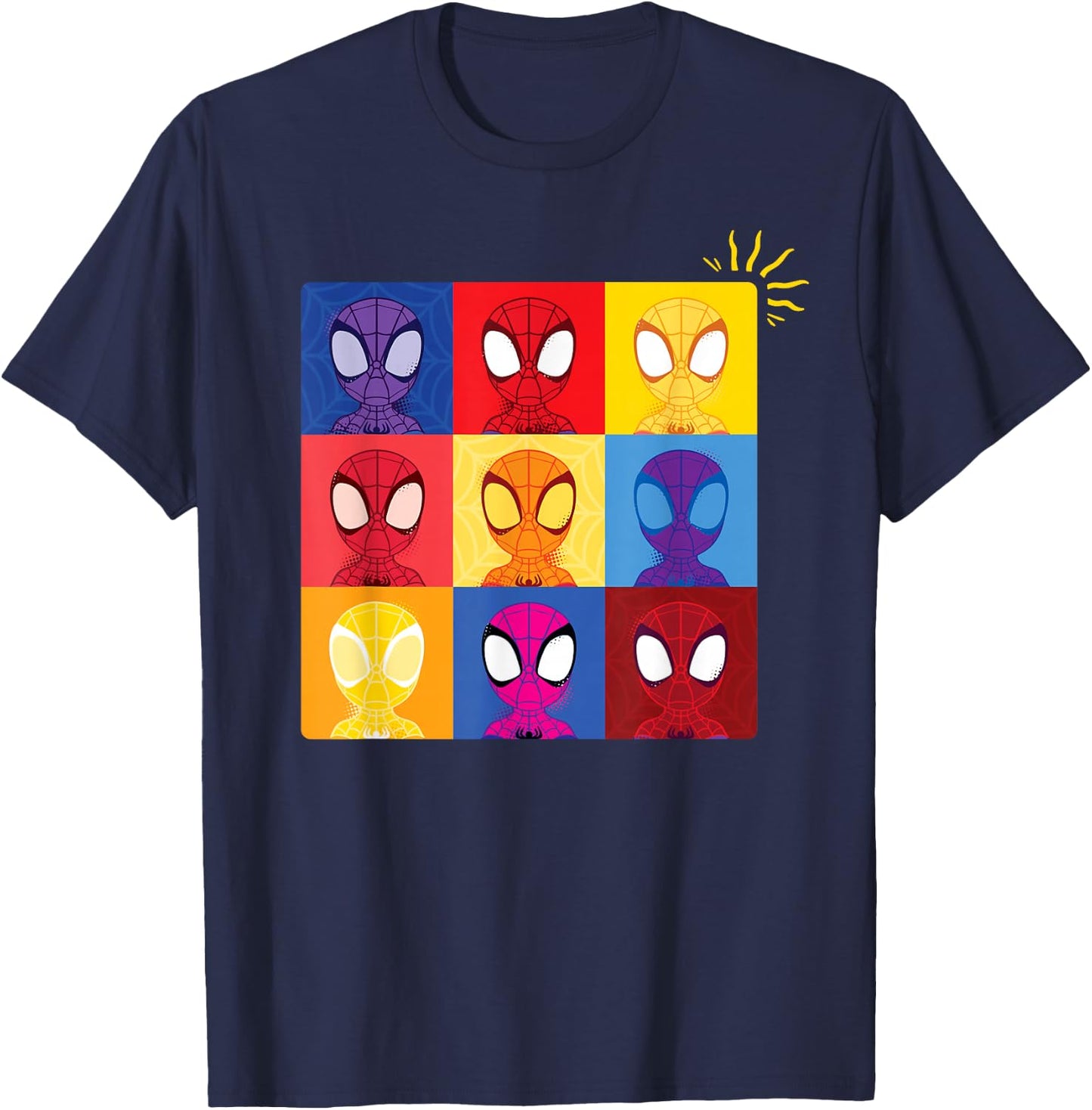 Marvel Spidey and His Amazing Friends Spider-Man Sense T-Shirt - T-Shirt | Navy