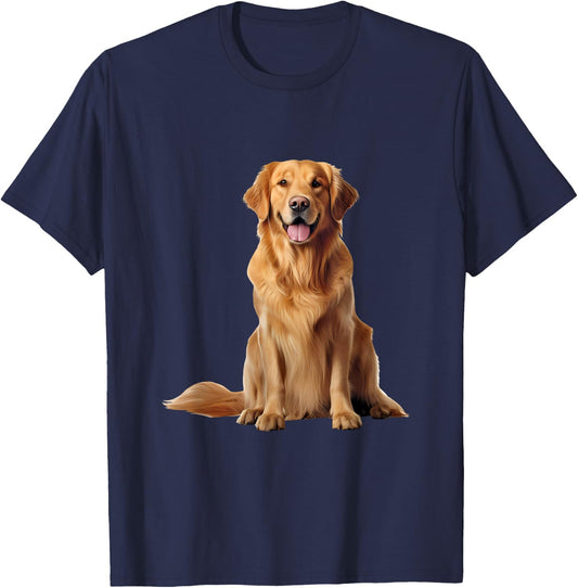 Golden Retriever T-Shirt - T-Shirt | Navy