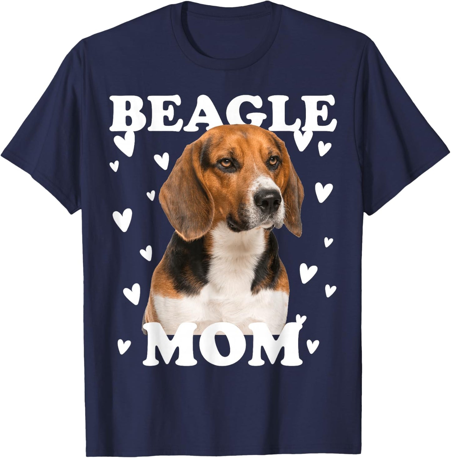 Beagle Mama Mother's Day Mother Mummy Mum Mommy T-Shirt - T-Shirt | Navy
