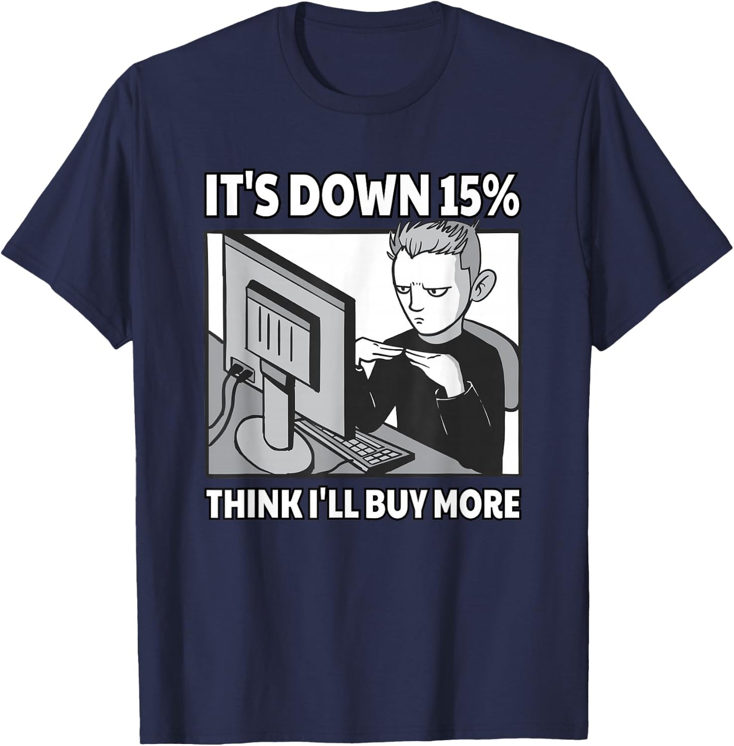 Cryptocurrency Trader Investor Meme Trading Hodler Bitcoin T-Shirt - T-Shirt | Navy