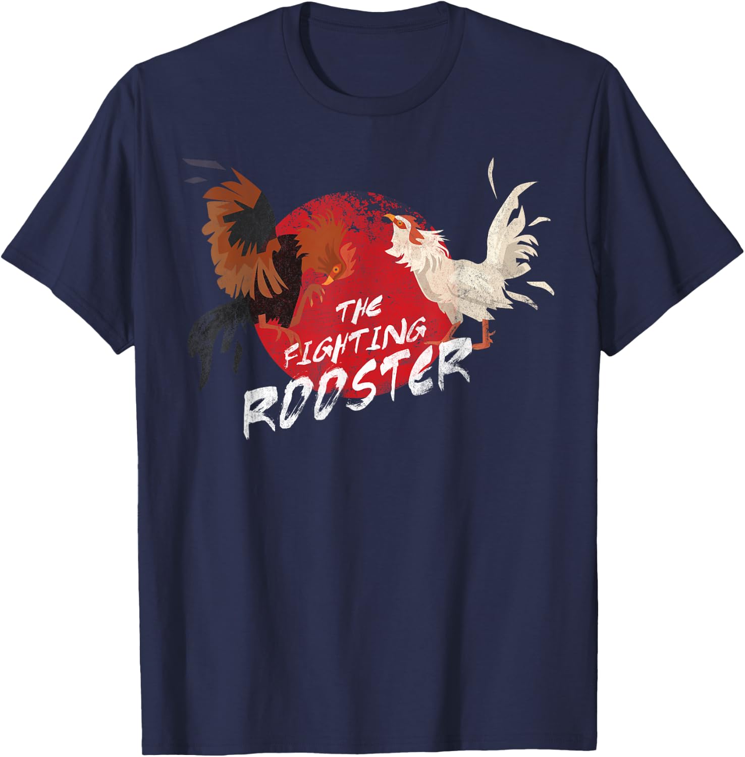 The Fighting Rooster Design for Chicken Lovers T-Shirt - T-Shirt | Navy