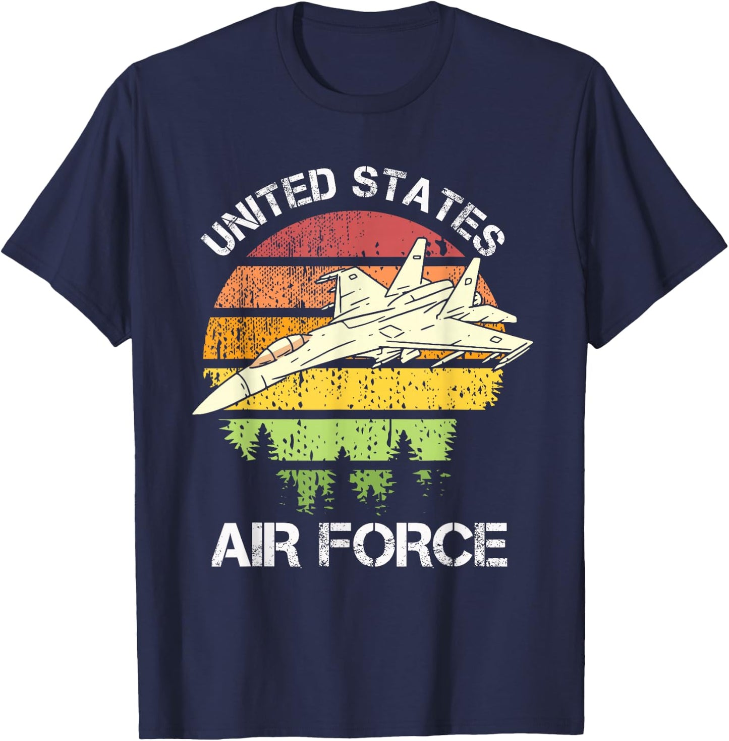 United States Air Force Retro Vintage T-Shirt - T-Shirt | Navy