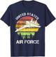 United States Air Force Retro Vintage T-Shirt - T-Shirt | Navy