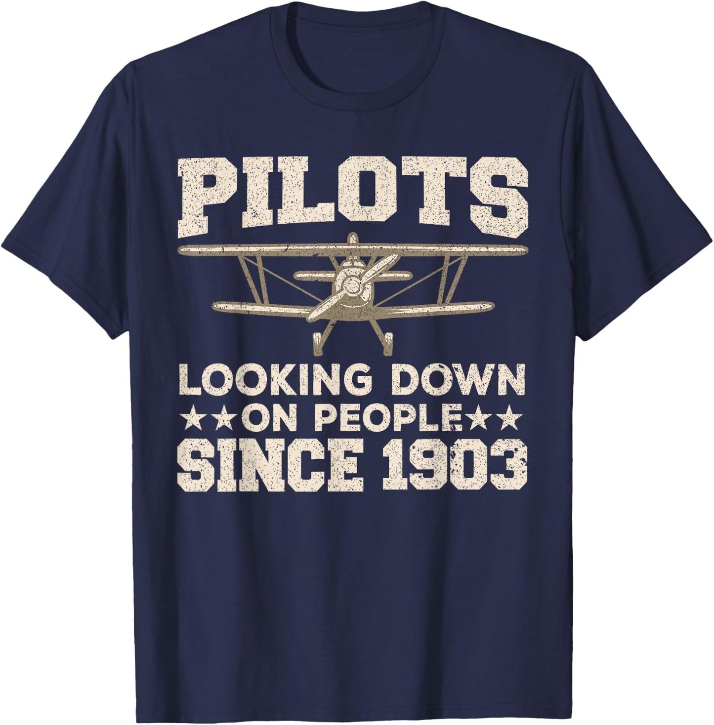 Cool Pilot Women Aircraft Pilot Airplane Flying T-Shirt - T-Shirt | Navy