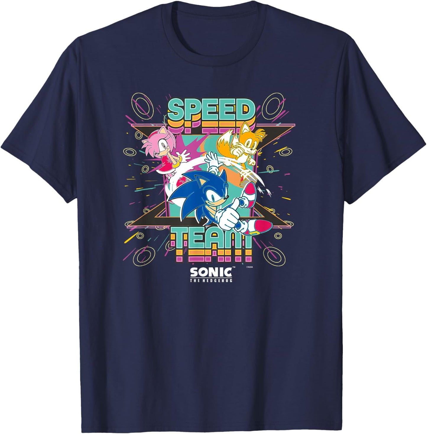 Sonic The Hedgehog - Speed Team T-Shirt - T-Shirt | Navy