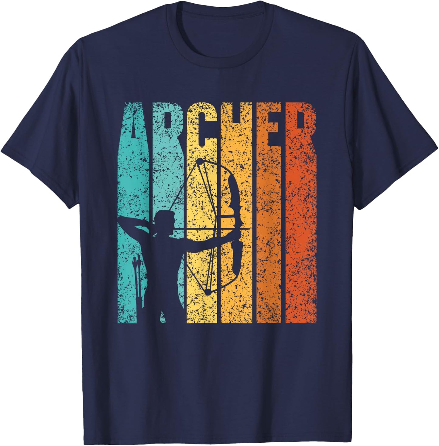 Archer Hobby Bow Arrow Archery Archer T-Shirt - T-Shirt | Navy