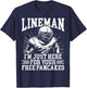 Offensive Lineman Gloves O Line American Football Player T-Shirt - T-Shirt | Navy