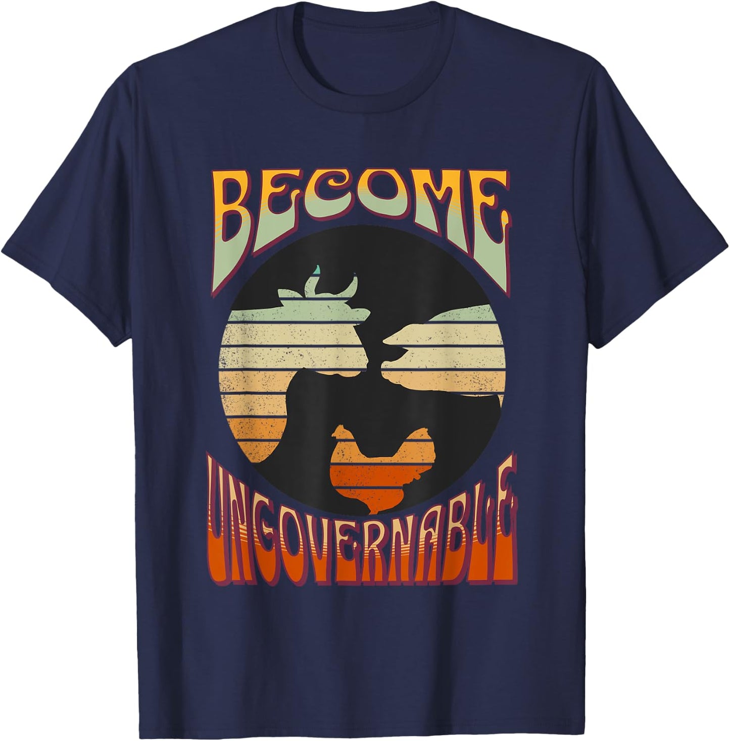 Become Ungovernable Homestead Resistance Choose Freedom T-Sh T-Shirt - T-Shirt | Navy