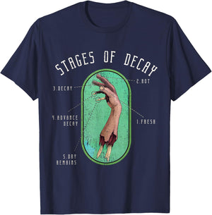 Stages of Decay Forensic Science - Medical examiner T-Shirt - T-Shirt | Navy