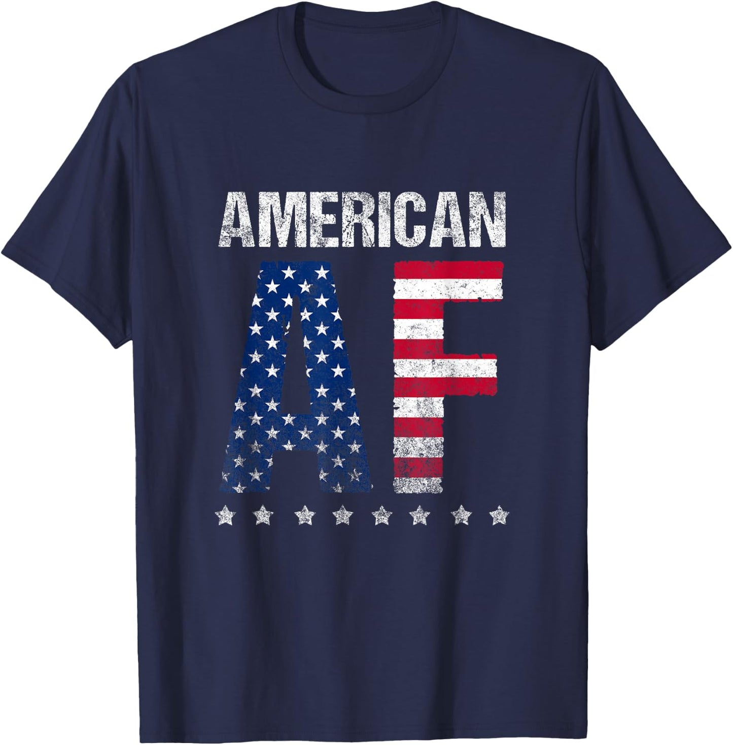 American af 4th of july funny novelty design for merica T-Shirt - T-Shirt | Navy