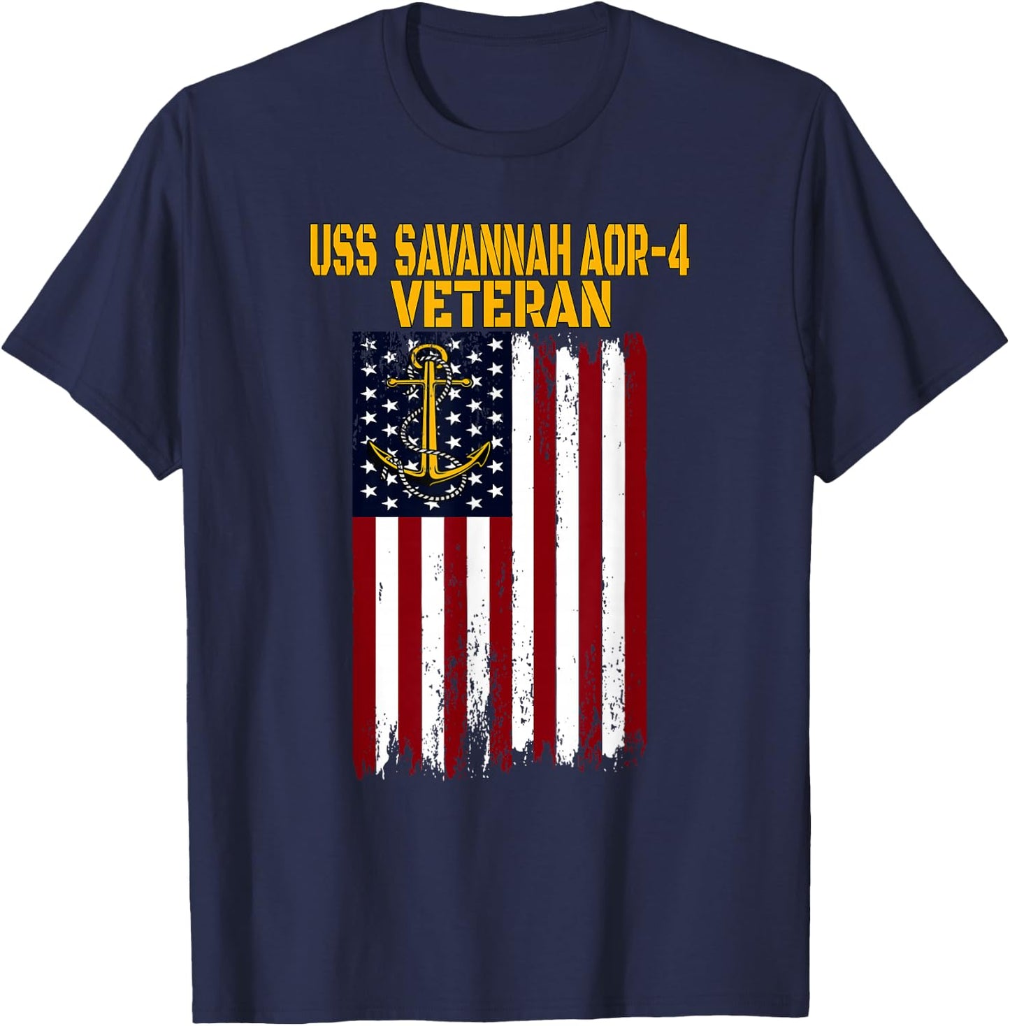 USS Savannah AOR-4 Replenishment Oiler Ship Veterans Day T-Shirt - T-Shirt | Navy
