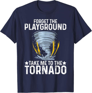 kids storm chaser tornado boys Storm chasing T-Shirt - T-Shirt | Navy