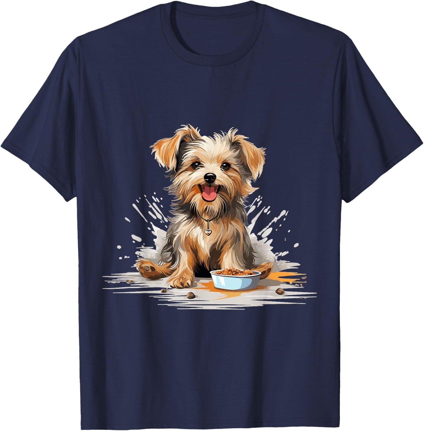 Morkie Dog Breed Pet Cute Graphic T-Shirt - T-Shirt | Navy