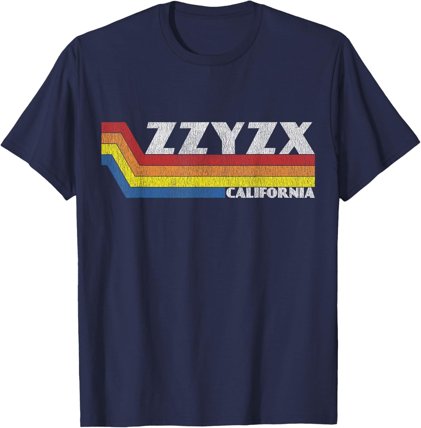 Funny California Gift Retro Weird Souvenir Zzyzx California T-Shirt - T-Shirt | Navy