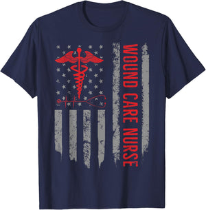Wound Care Nurse RN or Nurses T-Shirt - T-Shirt | Navy