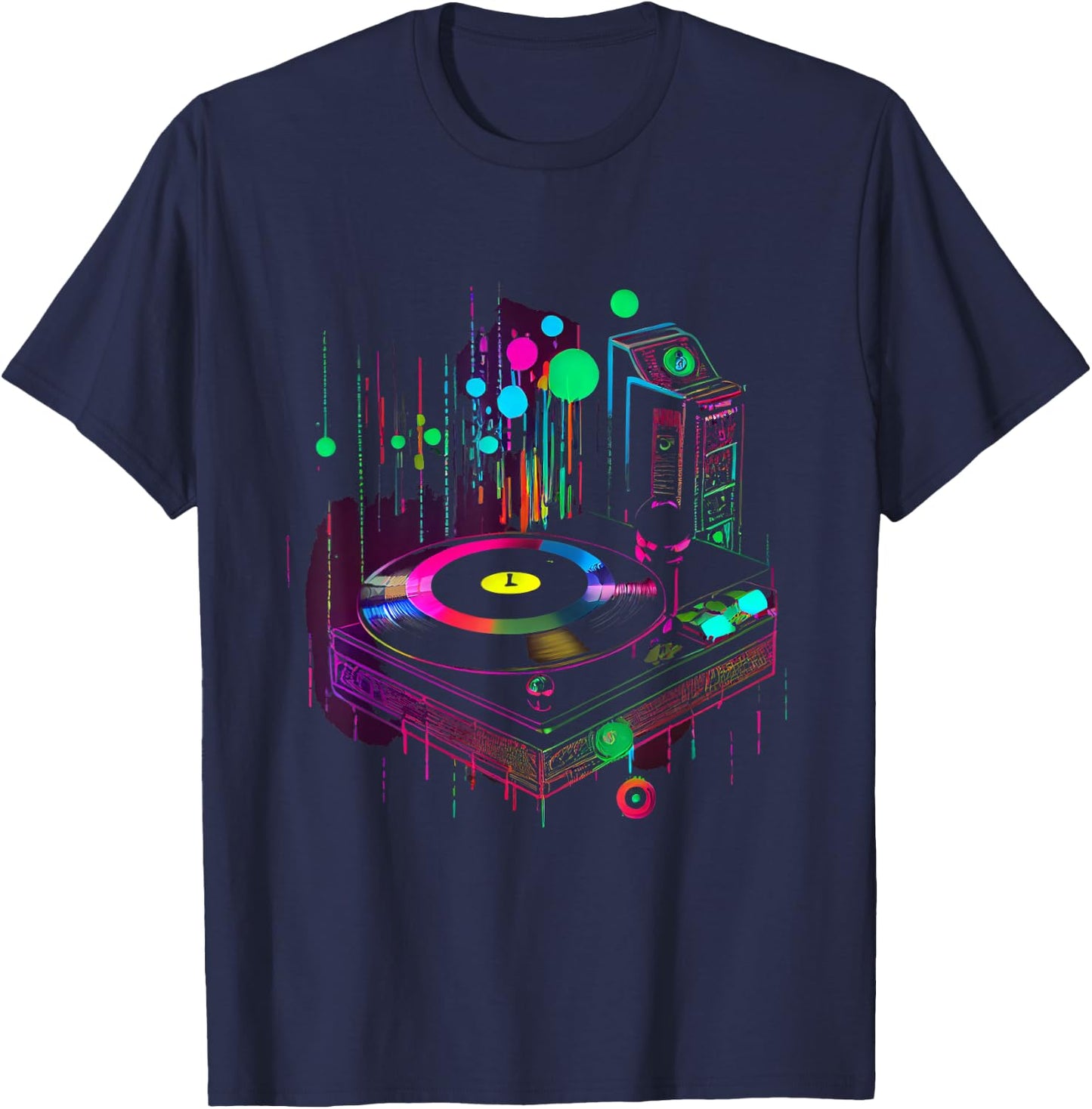 80s 90s Retro Party Disguise Cassette T-Shirt - T-Shirt | Navy