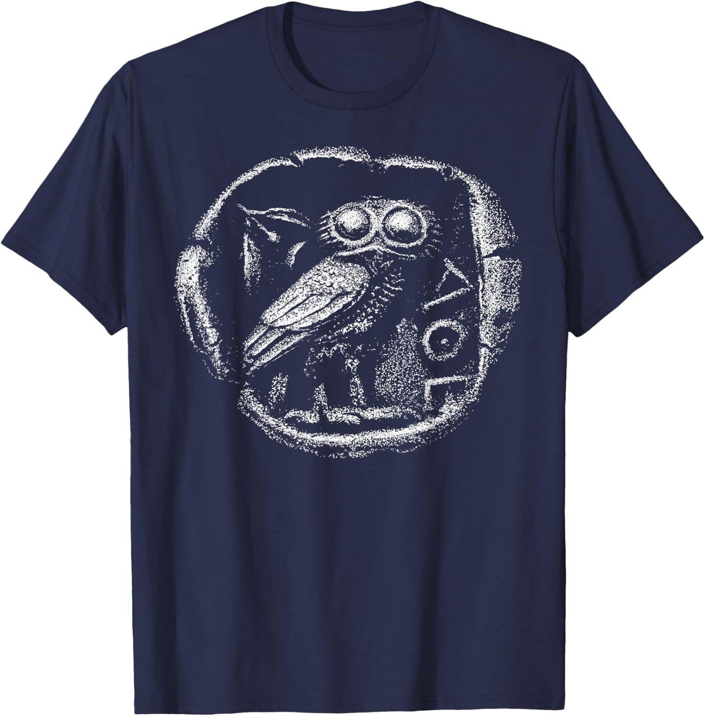 Athena Owl Ancient Greek Goddess Greek Mythology Mythologist T-Shirt - T-Shirt | Navy