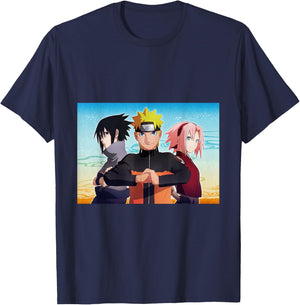 Naruto The Uzumaki, Sasuke, and Sakura T-Shirt - T-Shirt | Navy