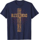 Father's Day for Dad Husband Blessed Dad Christian T-Shirt - T-Shirt | Navy